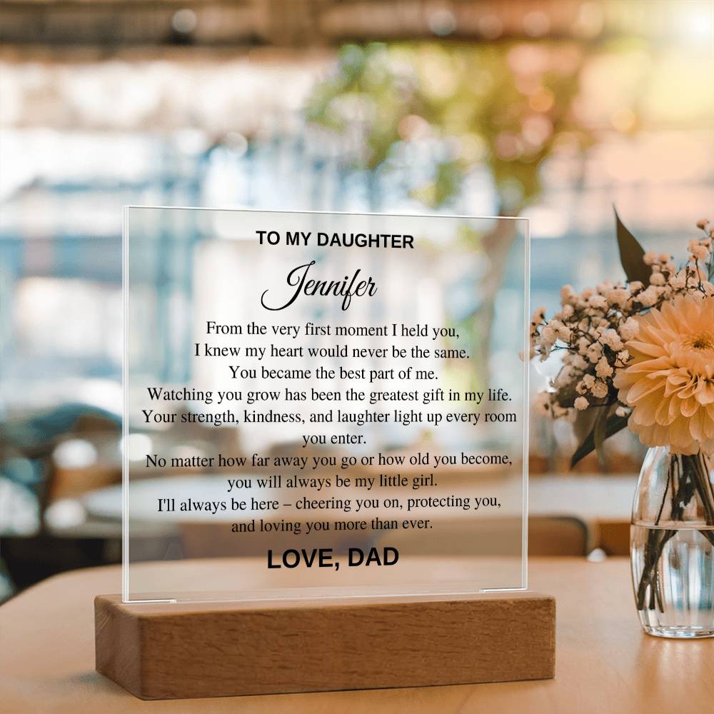 Personalized Gift For Daughter - From The Very First Moment