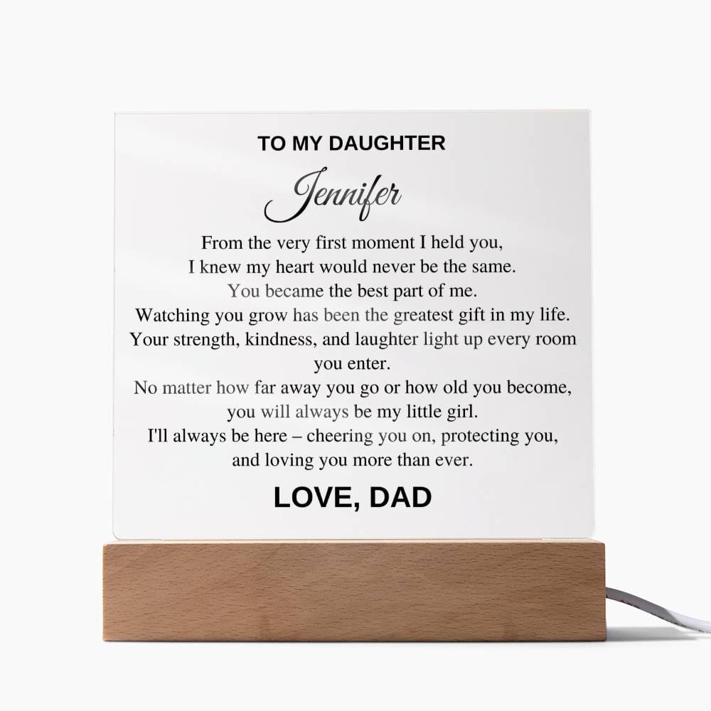 Personalized Gift For Daughter - From The Very First Moment