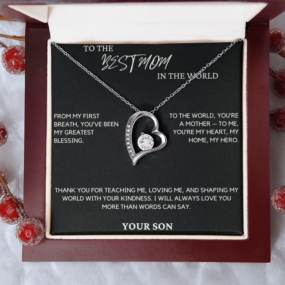 Gift For Mom From Son - From My First Breath