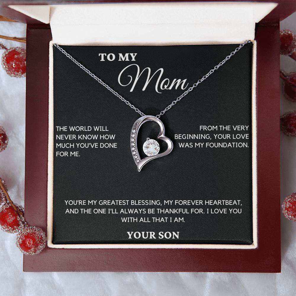 Gift For Mom From Son - The World Will Never Know How Much
