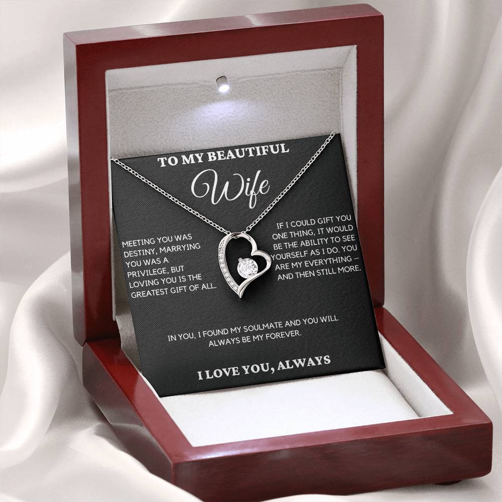 Gift For Wife From Husband - Meeting You Was Destiny