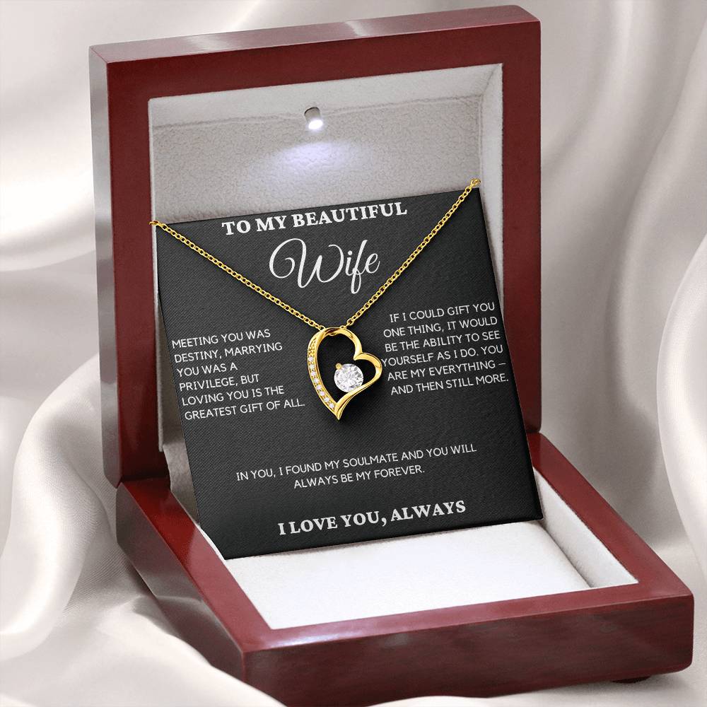 Gift For Wife From Husband - Meeting You Was Destiny