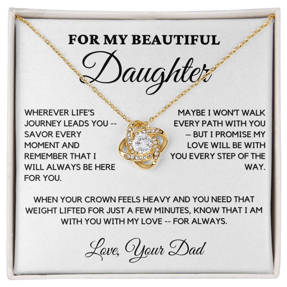 Gift For Daughter From Dad - Wherever Life's Journey Leads You