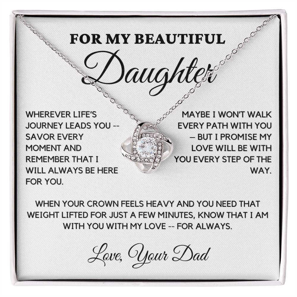 Gift For Daughter From Dad - Wherever Life's Journey Leads You