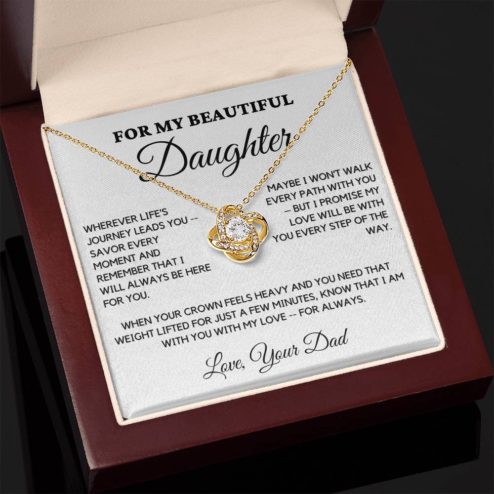 Gift For Daughter From Dad - Wherever Life's Journey Leads You