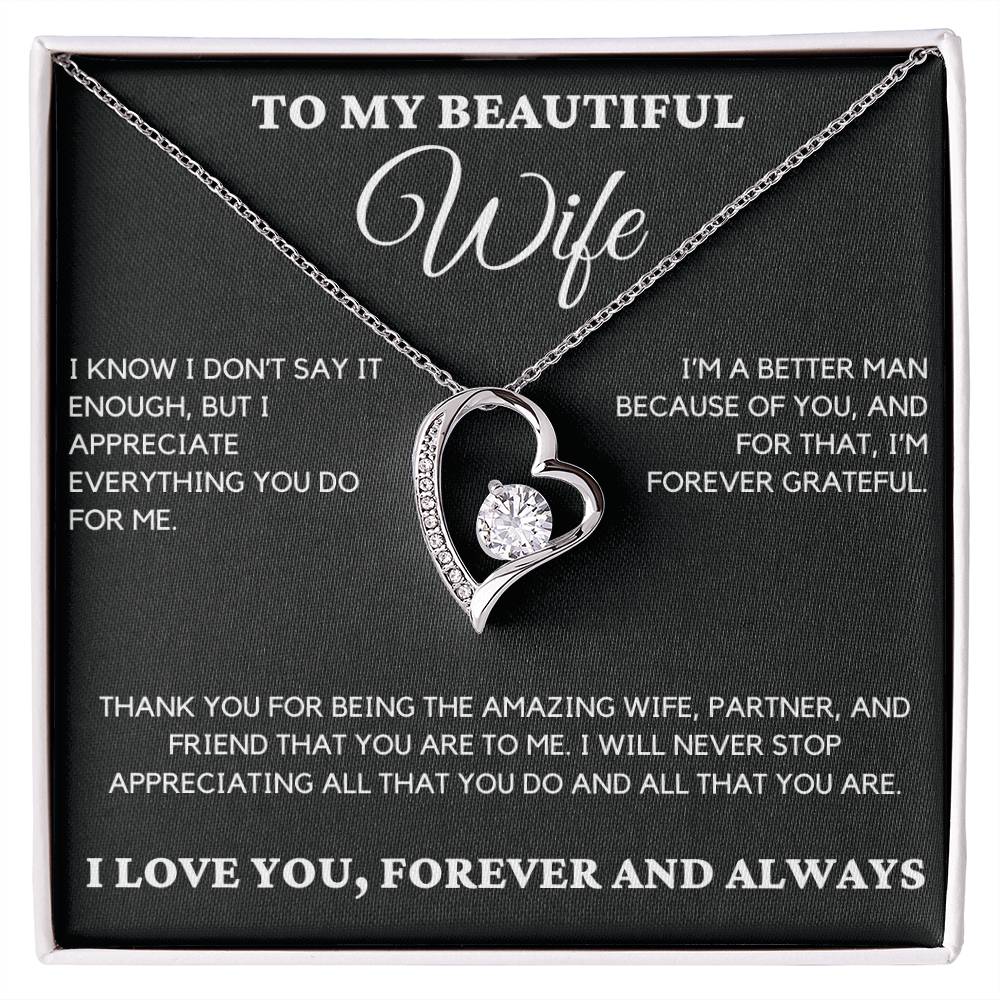 Gift For Wife From Husband - I Know I Don't Say It