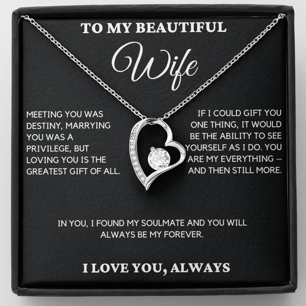 Gift For Wife From Husband - Meeting You Was Destiny