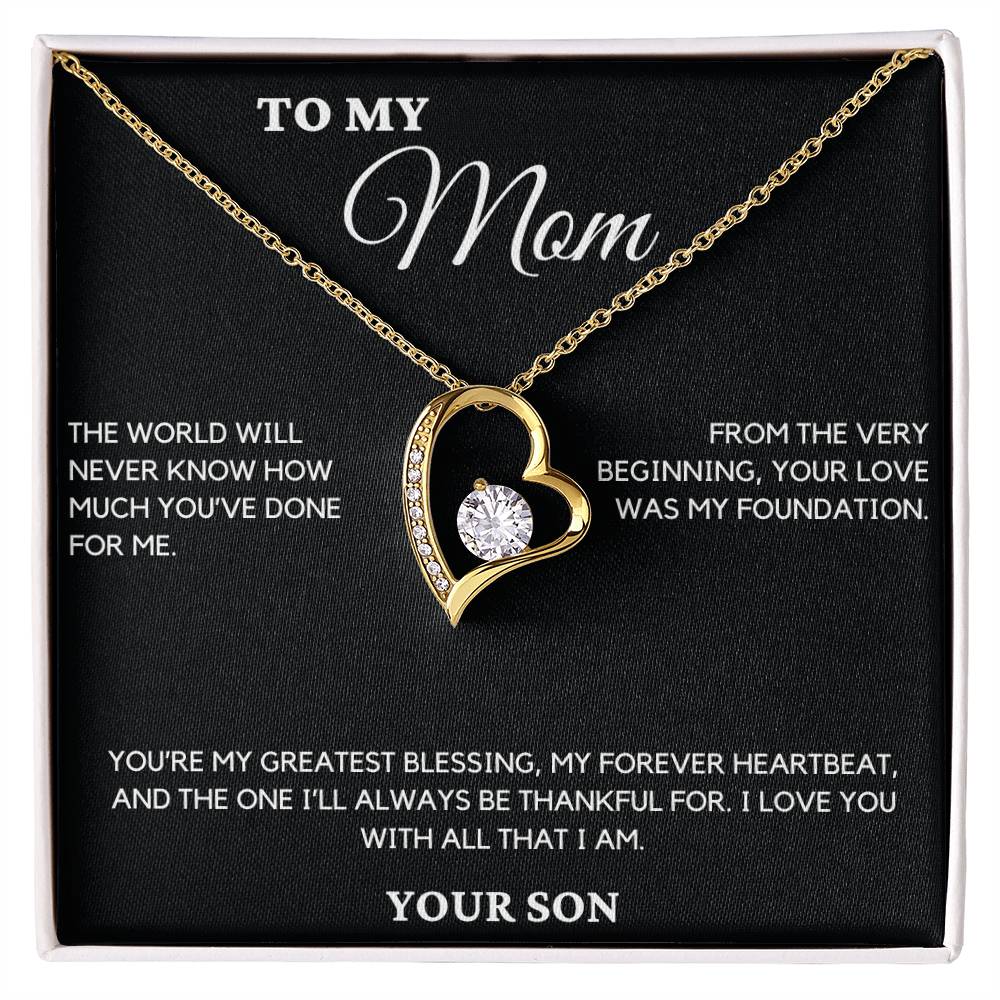 Gift For Mom From Son - The World Will Never Know How Much
