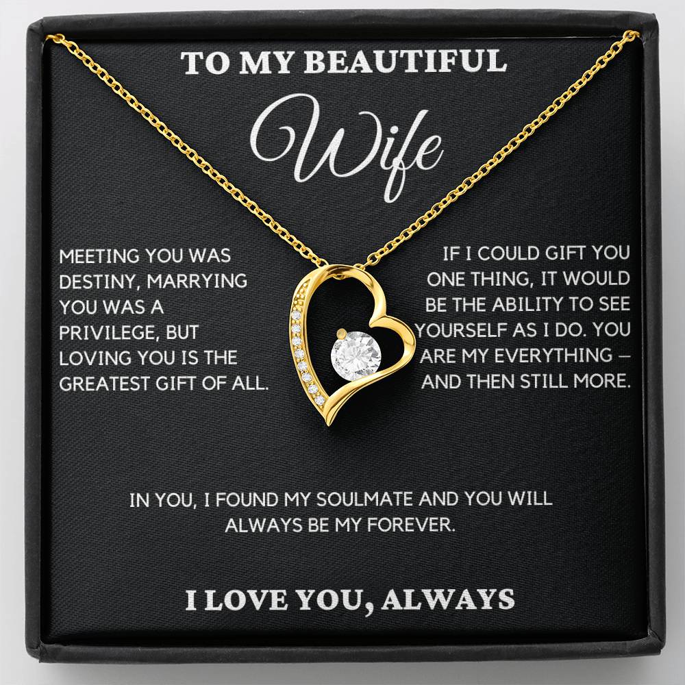 Gift For Wife From Husband - Meeting You Was Destiny