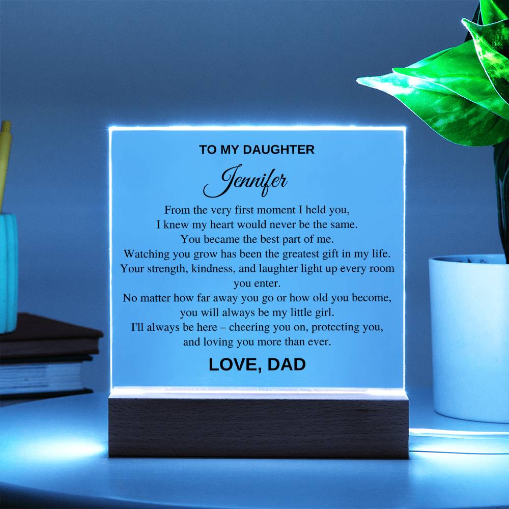 Personalized Gift For Daughter - From The Very First Moment