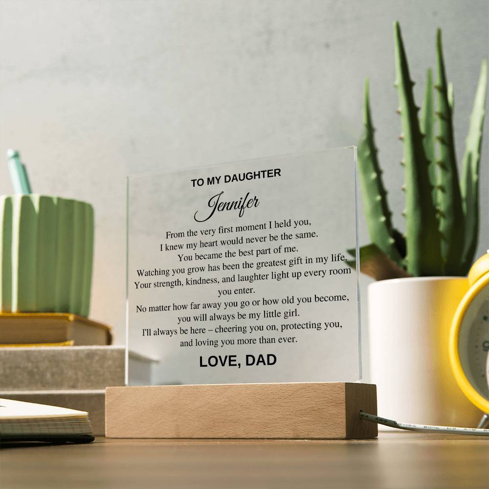 Personalized Gift For Daughter - From The Very First Moment