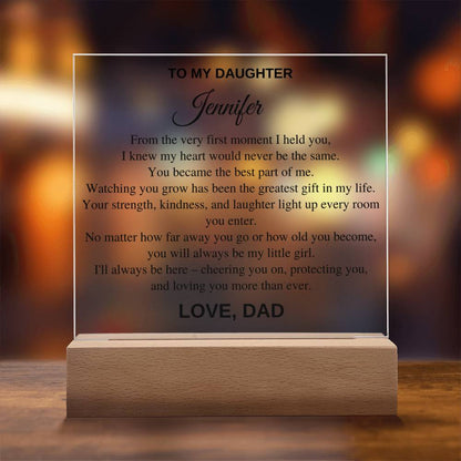 Personalized Gift For Daughter - From The Very First Moment