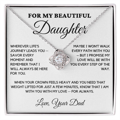 Gift For Daughter From Dad - Wherever Life's Journey Leads You