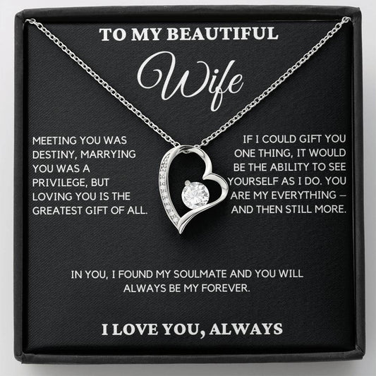 Gift For Wife From Husband - Meeting You Was Destiny