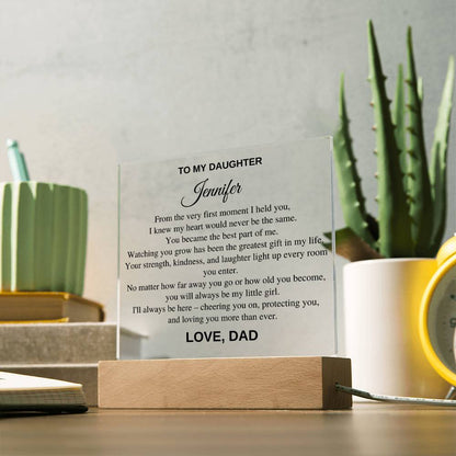 Personalized Gift For Daughter - From The Very First Moment